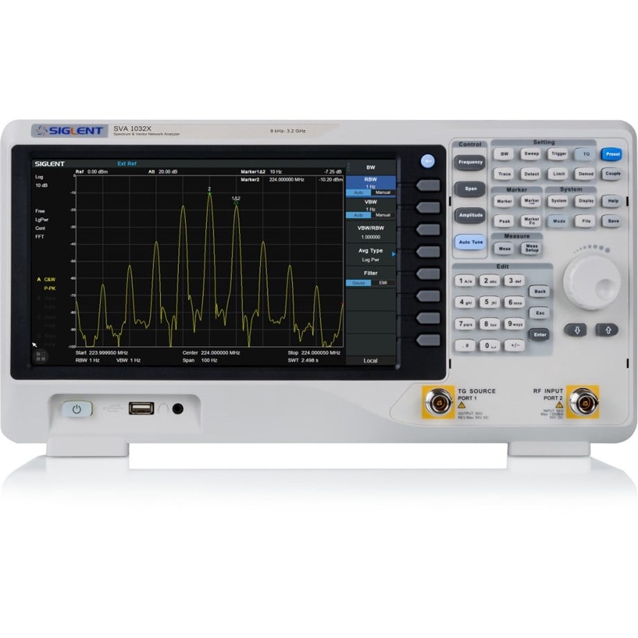 SIGLENT SVA1032X 3.2GHz Spektrum Vektör Ağ Analizörü (VNA)