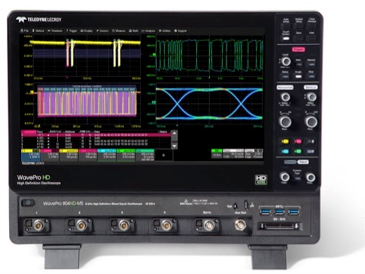 Teledyne Lecroy WavePro 804HD 8GHz, 20 GS/s, 4 Ch, 100 Mpts/ch 15.6' Ekranlı 12 Bit Osiloskop