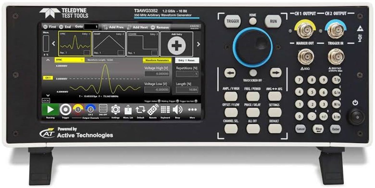 Teledyne Test Tools T3AWG3252 / 250MHz 16 Bit 2 Kanal HD AWG Sinyal Jeneratörü