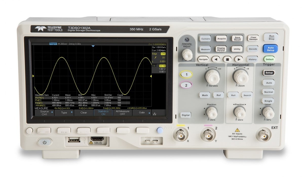 Teledyne Test Tools T3DSO1202A 200MHz 2 Kanal Dijital Osiloskop