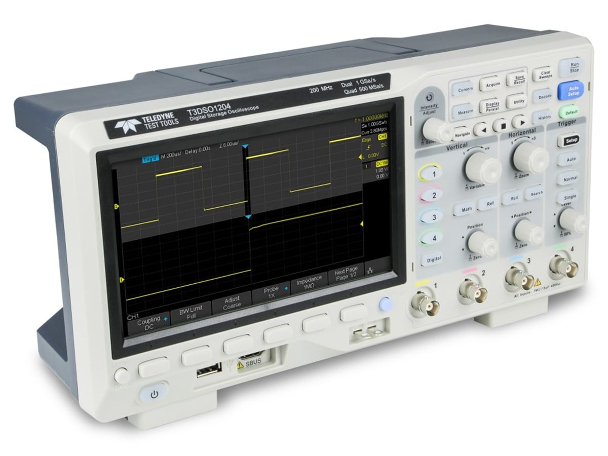Teledyne Test Tools T3DSO1204 200MHz 4 Kanal Dijital Osiloskop
