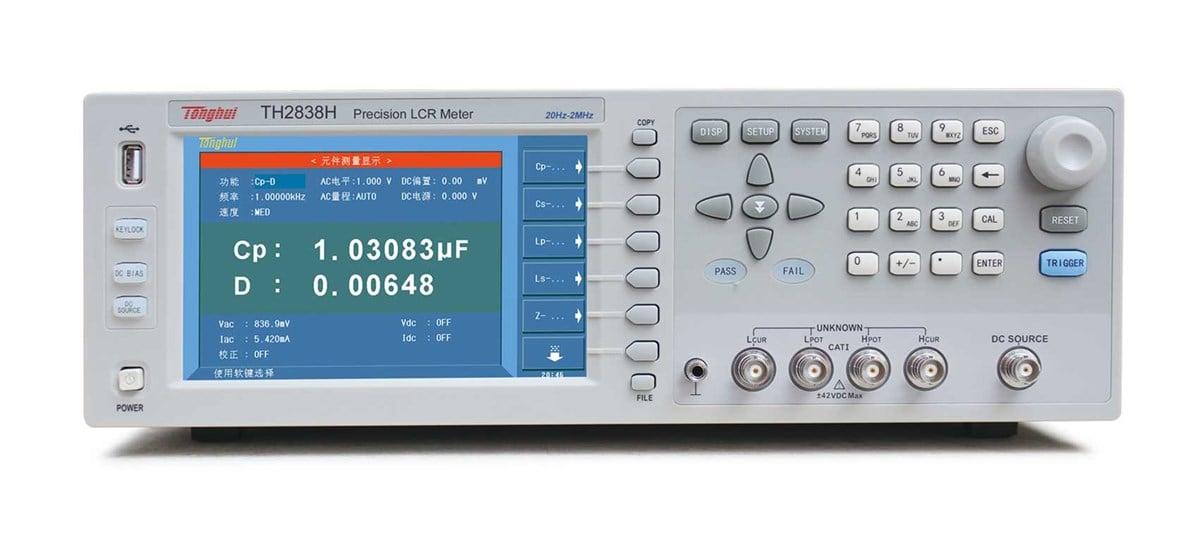 TONGHUI TH2838H 20Hz-2MHz Empendans Analizörü