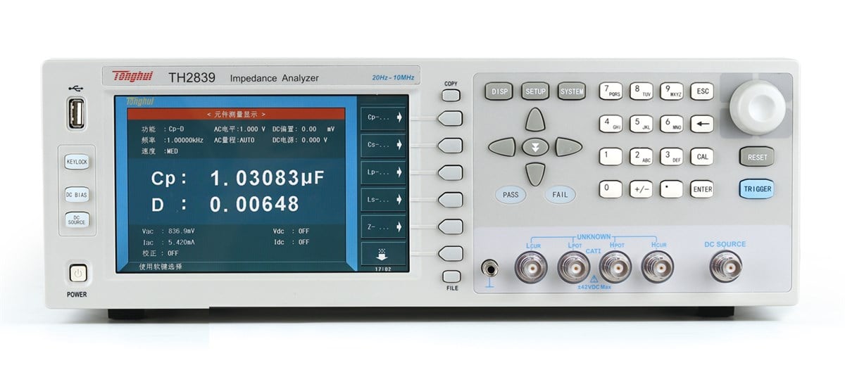TONGHUI TH2839 20Hz-10MHz Empendans Analizörü
