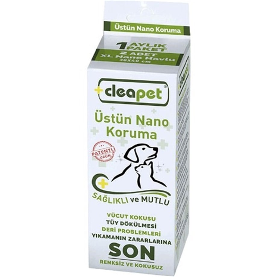 Cleapet Antibakteriyel Nano Havlu 2'li  