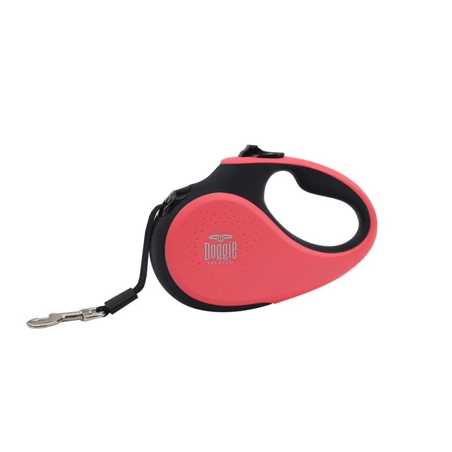 Doggie Soft Otomatik Uzatma Tasması Pembe