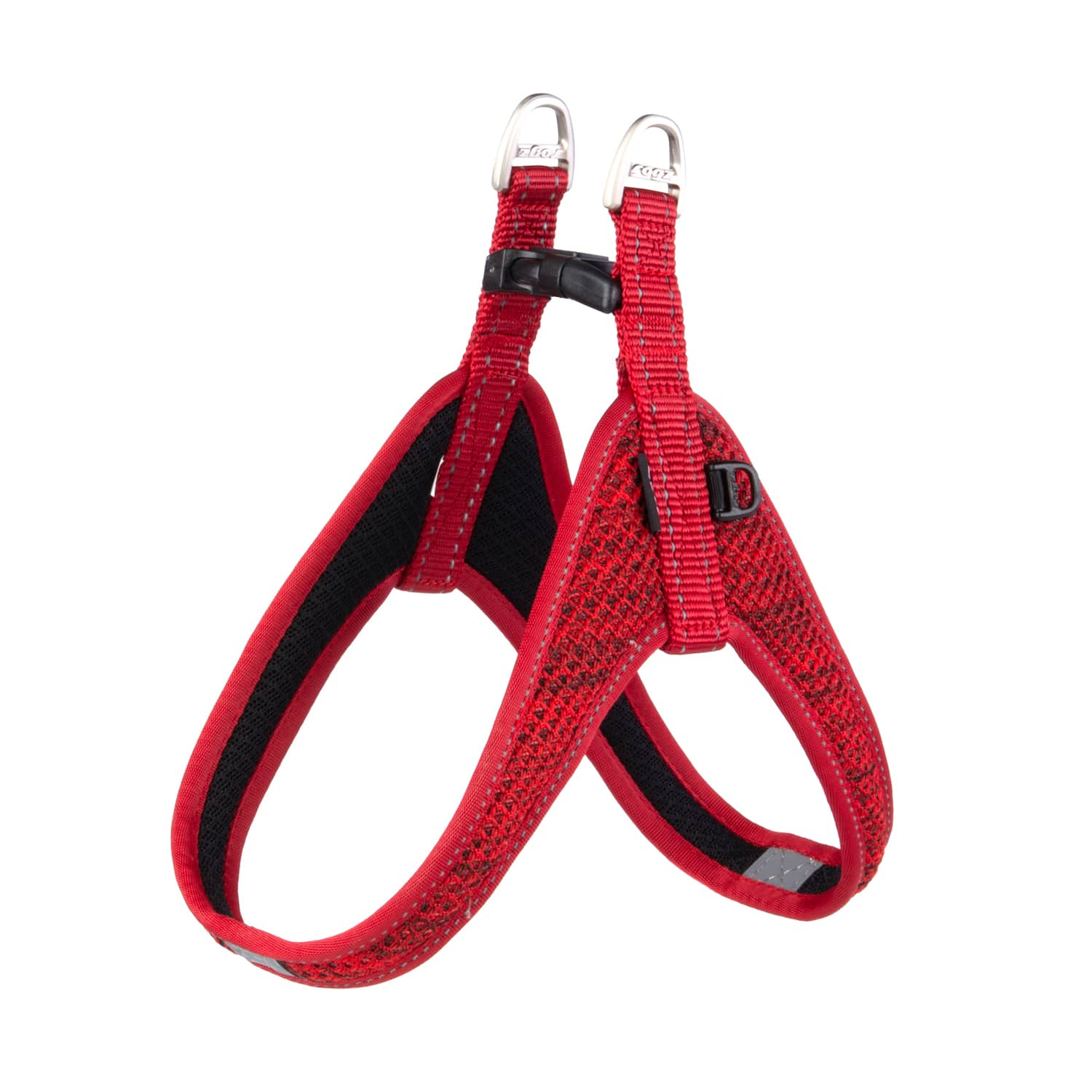 Rogz Utility Fast-Fit Köpek Göğüs Tasması Kırmızı Small
