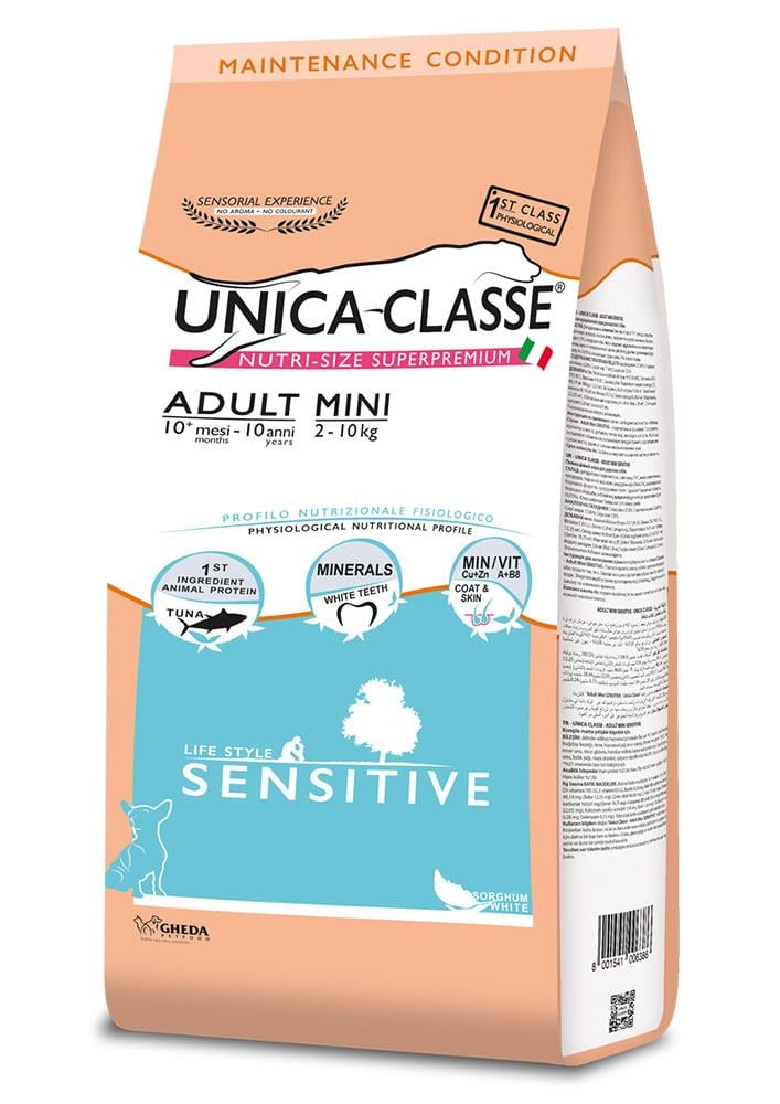 Unica Classe Mini Adult Sensitive Ton Balıklı Küçük Irk Yetişkin Köpek Maması 2kg