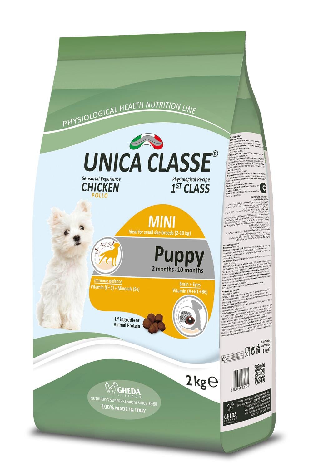 Unica Classe Mini Puppy Development Tavuklu Küçük Irk Yavru Köpek Maması 2kg