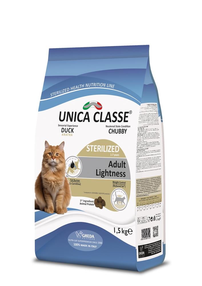 Unica Classe Sterilized Ördek Etli Light Kedi Maması 1.5kg