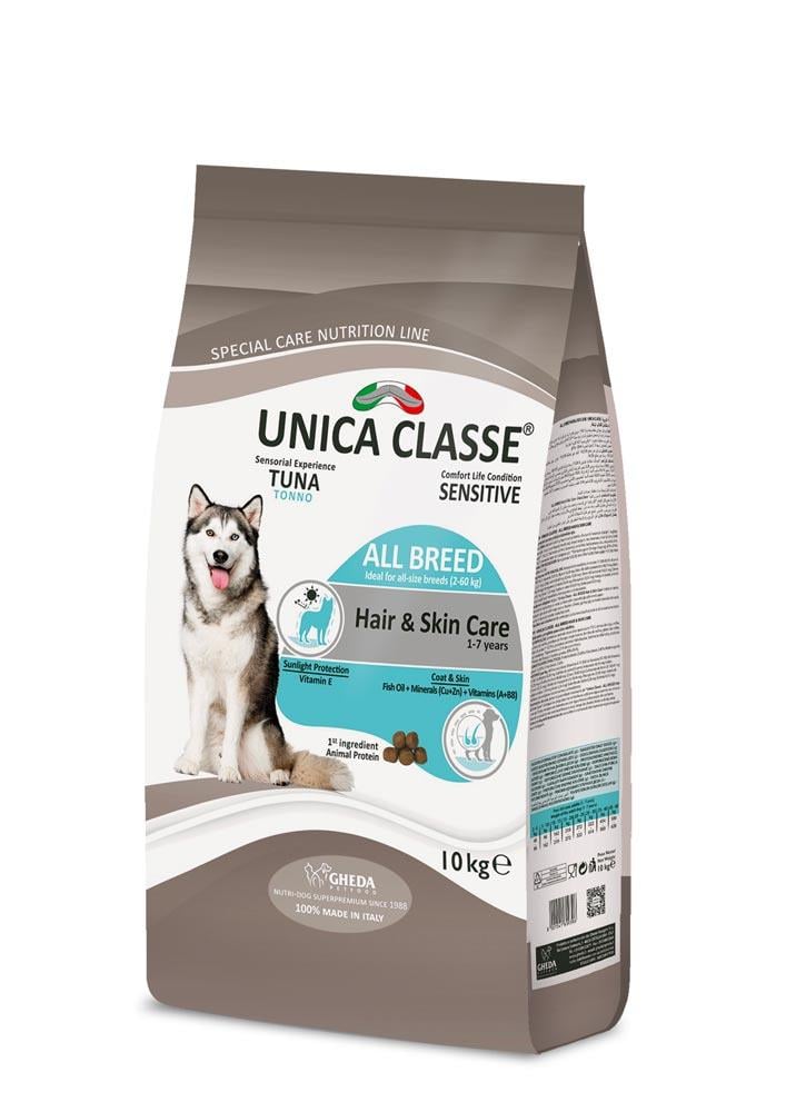 Unica Classe Tüy ve Deri Sağlığı Tüm Irklar için Ton Balıklı Köpek Maması 10kg