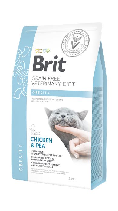Brit Veterinary Diets Cat Obesity Kilo Kontrolü İçin Tahılsız Kedi Maması 2kg