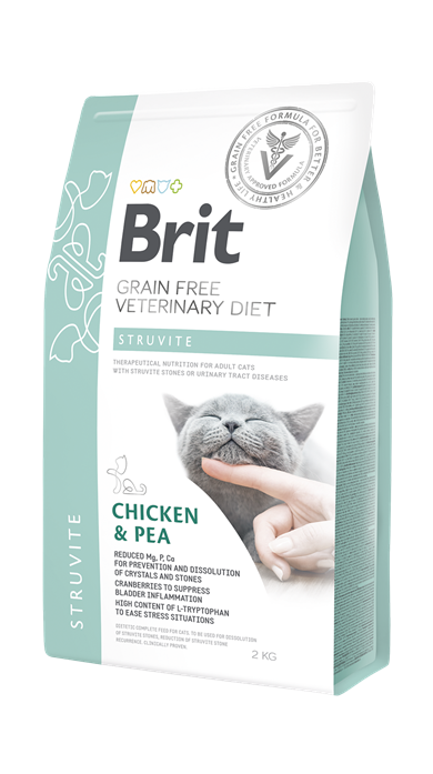 Brit Veterinary Diets Cat Struvite İdrar Yolu Sağlığı Destekleyici Tahılsız Kedi Maması 5kg