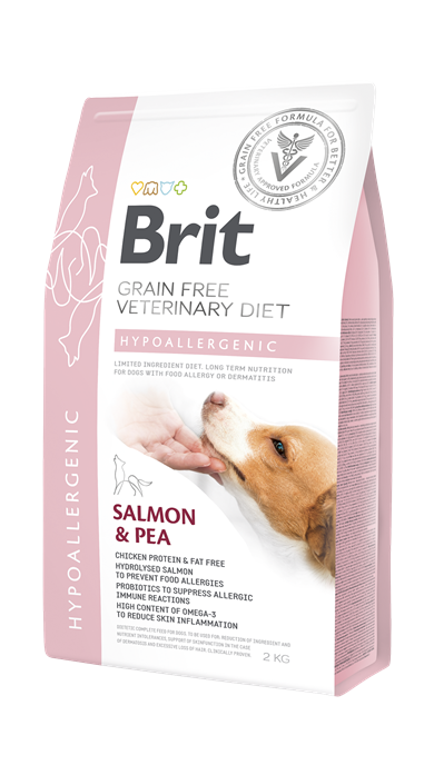 Brit Veterinary Diets Dog Hypoallergenic Cilt Sağlığı Destekleyici Tahılsız Köpek Maması 2kg