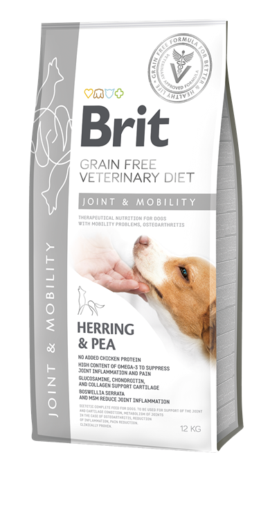 Brit Veterinary Diets Dog Joint&Mobility Eklem Sağlığı Destekleyici Tahılsız Köpek Maması 12kg