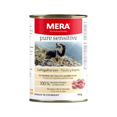 Mera Pure Sensivite Kanatlı Etli Tahılsız Köpek Konservesi 400 gr