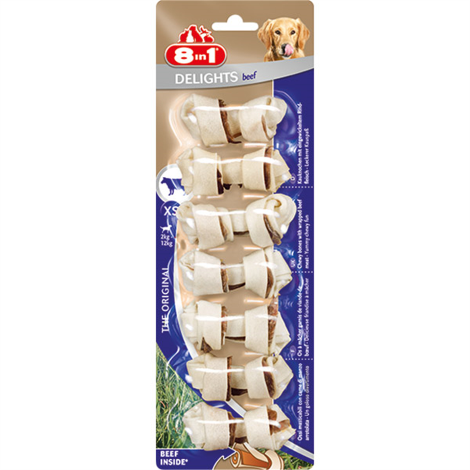 8in1 Beef Bones XS 7'li Paket