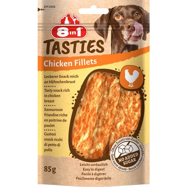 8in1 Tasties Chicken Fillets Tavuklu Köpek Ödülü 85gr