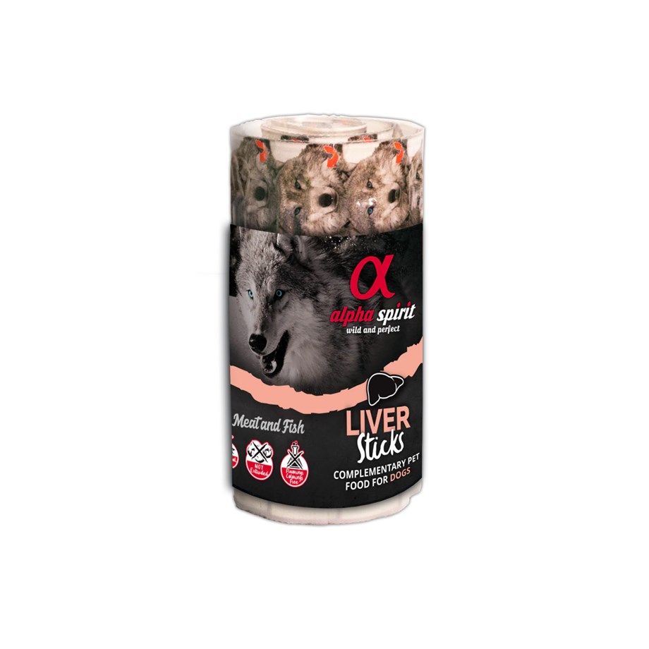 Alpha Spirit Ciğerli Köpek Ödül Çubukları 16x10gr