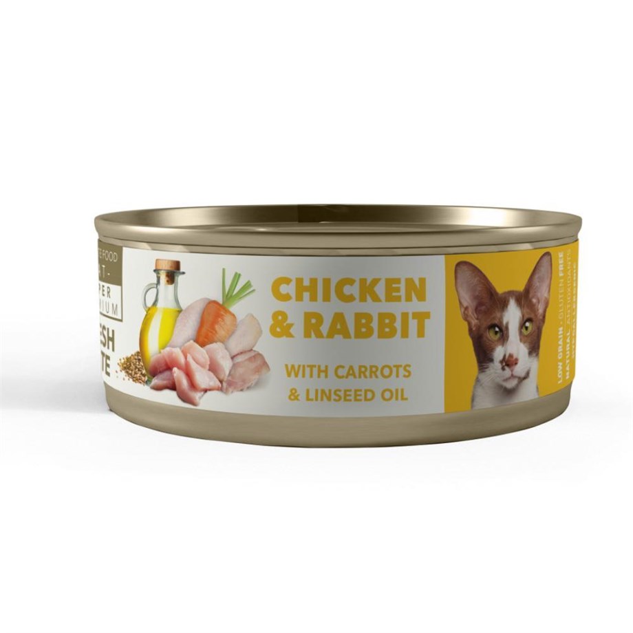 Amity Tavuklu ve Tavşanlı Kısır Kedi Konservesi 80gr