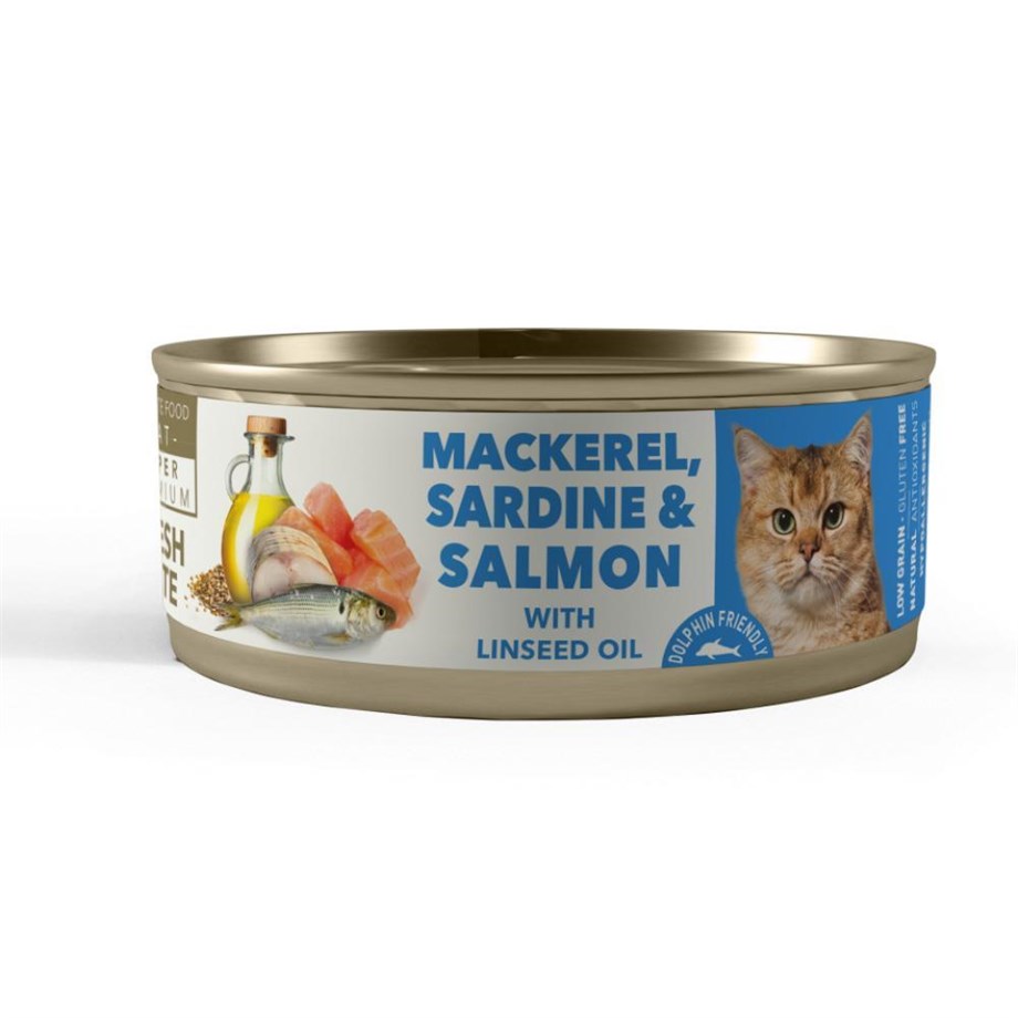 Amity Uskumrulu, Sardalyalı ve Somonlu Yetişkin Kedi Konservesi 80gr
