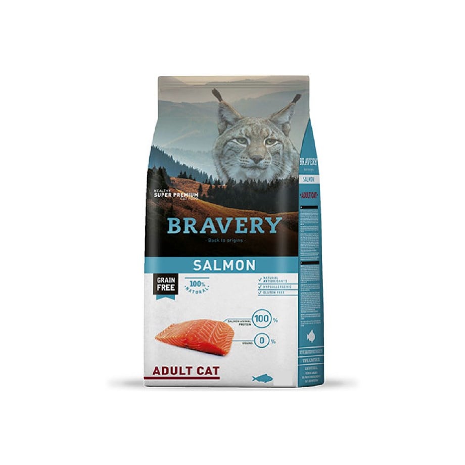 Bravery Adult Somonlu Yetişkin Kedi Maması 2kg