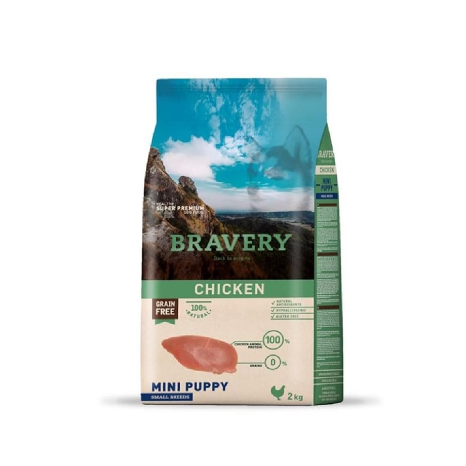 Bravery Mini Puppy Tavuklu Küçük Irk Yavru Köpek Maması 2kg