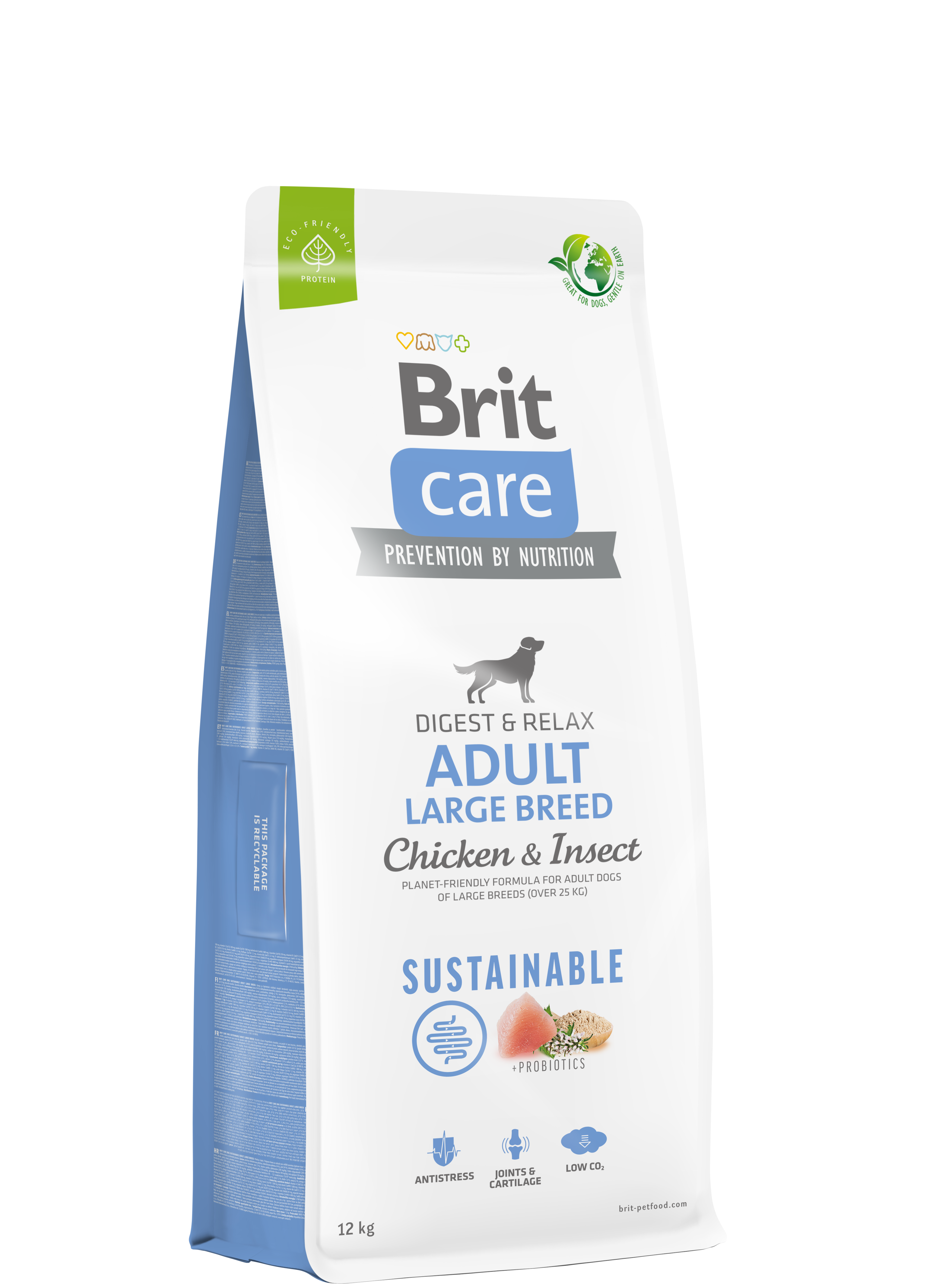 Brit Care Sustainable Larvalı ve Tavuklu Büyük Irk Yetişkin Köpek Maması 12kg
