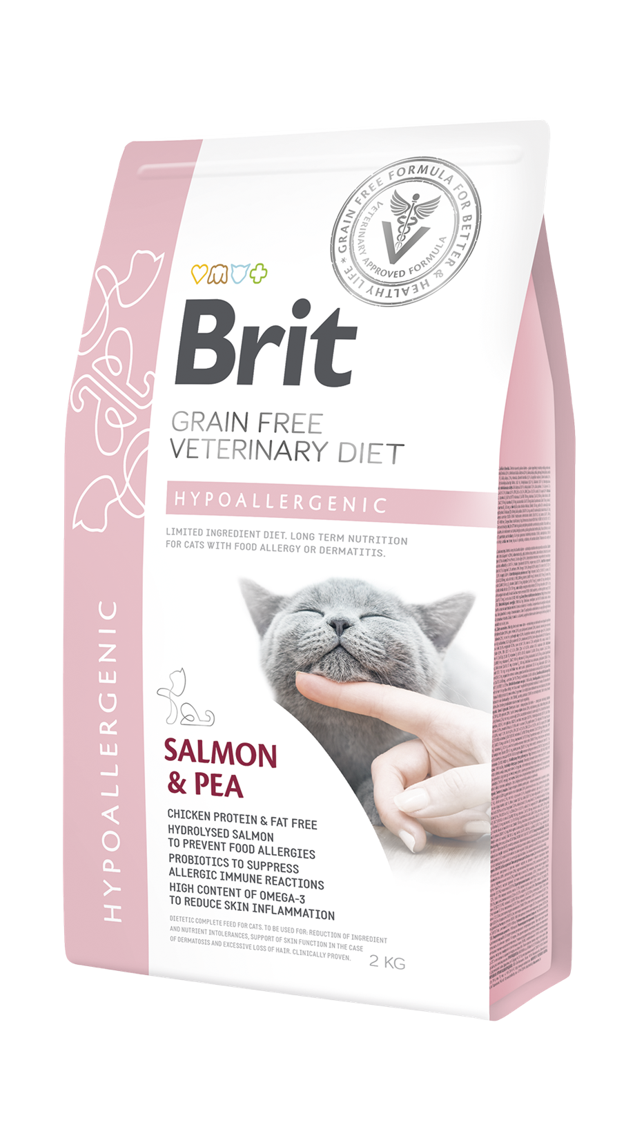 Brit Veterinary Diets Cat Hypoallergenic Cilt Sağlığı Destekleyici Tahılsız Kedi Maması 2kg