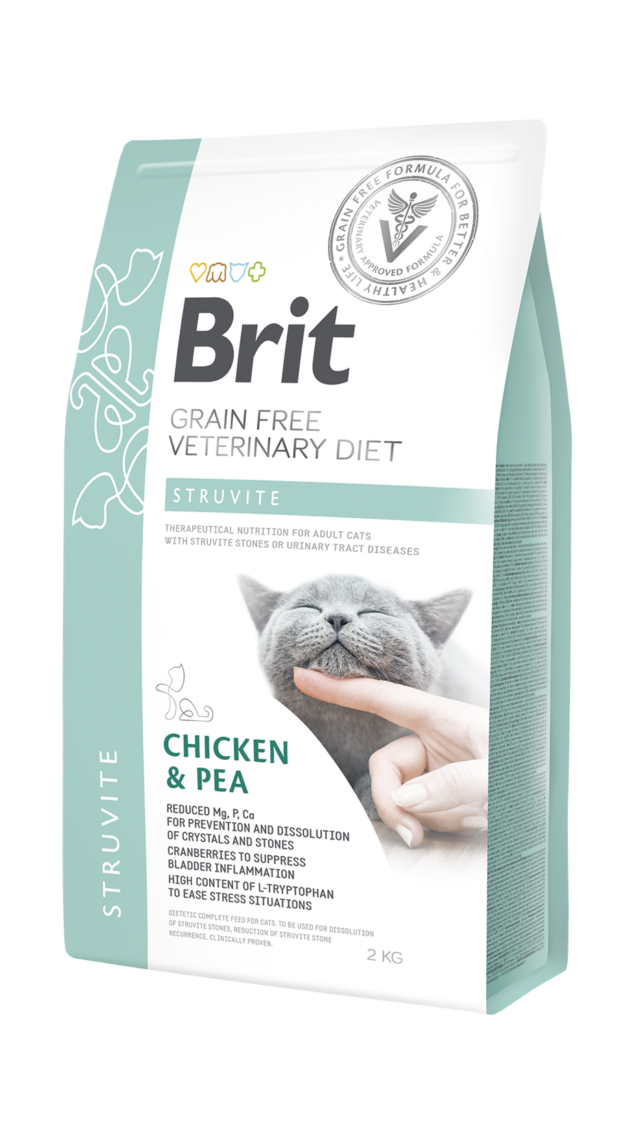 Brit Veterinary Diets Cat Struvite İdrar Yolu Sağlığı Destekleyici Tahılsız Kedi Maması 2kg