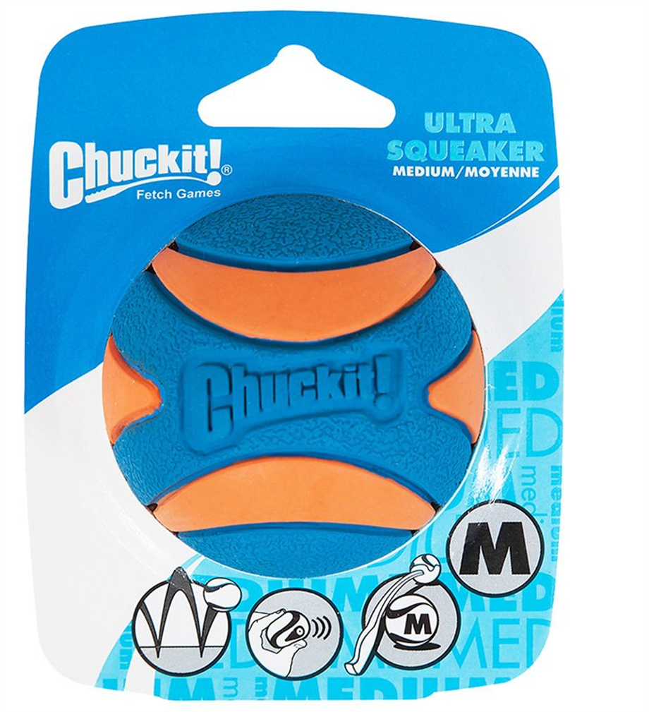 Chuckit! Utra Squeaker Sesli Köpek Oyun Topu (Orta Boy)