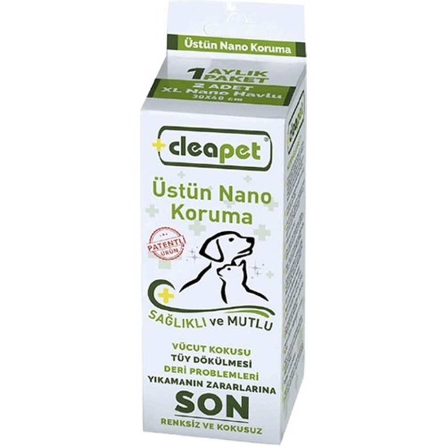 Cleapet Antibakteriyel Nano Havlu 2'li  