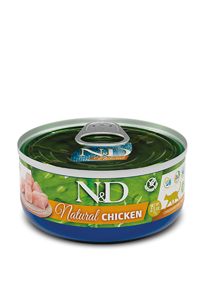 N&D Natural Tavuklu Yetişkin Kedi Konservesi 70gr