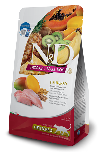 N&D Tropical Tavuklu Kısırlaştırılmış Kedi Maması 10kg