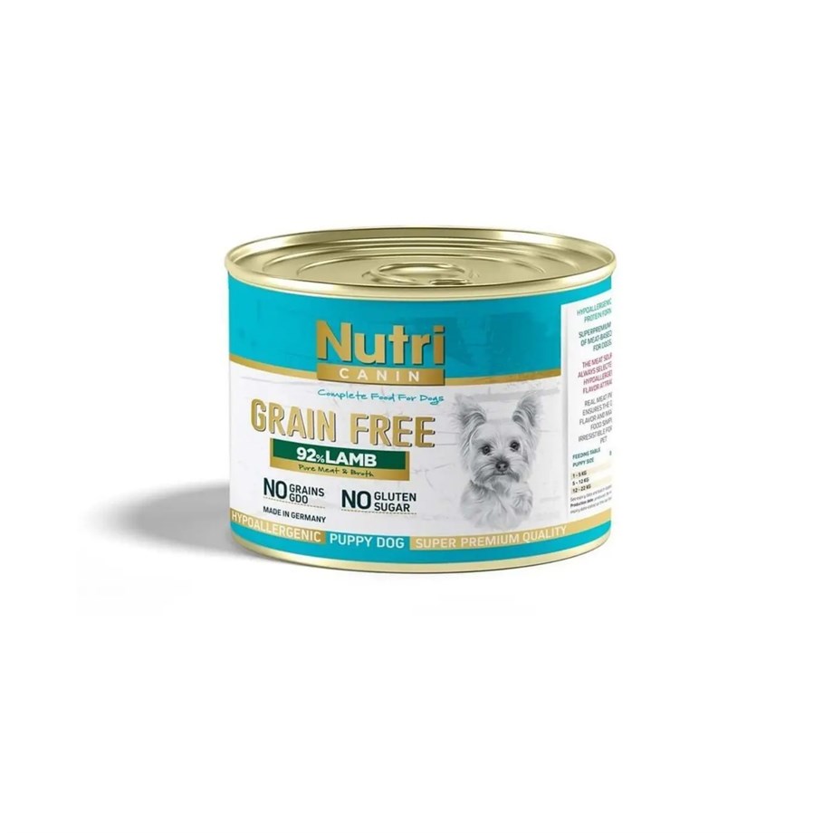 Nutri Kuzulu Tahılsız Yavru Köpek Konservesi 200gr