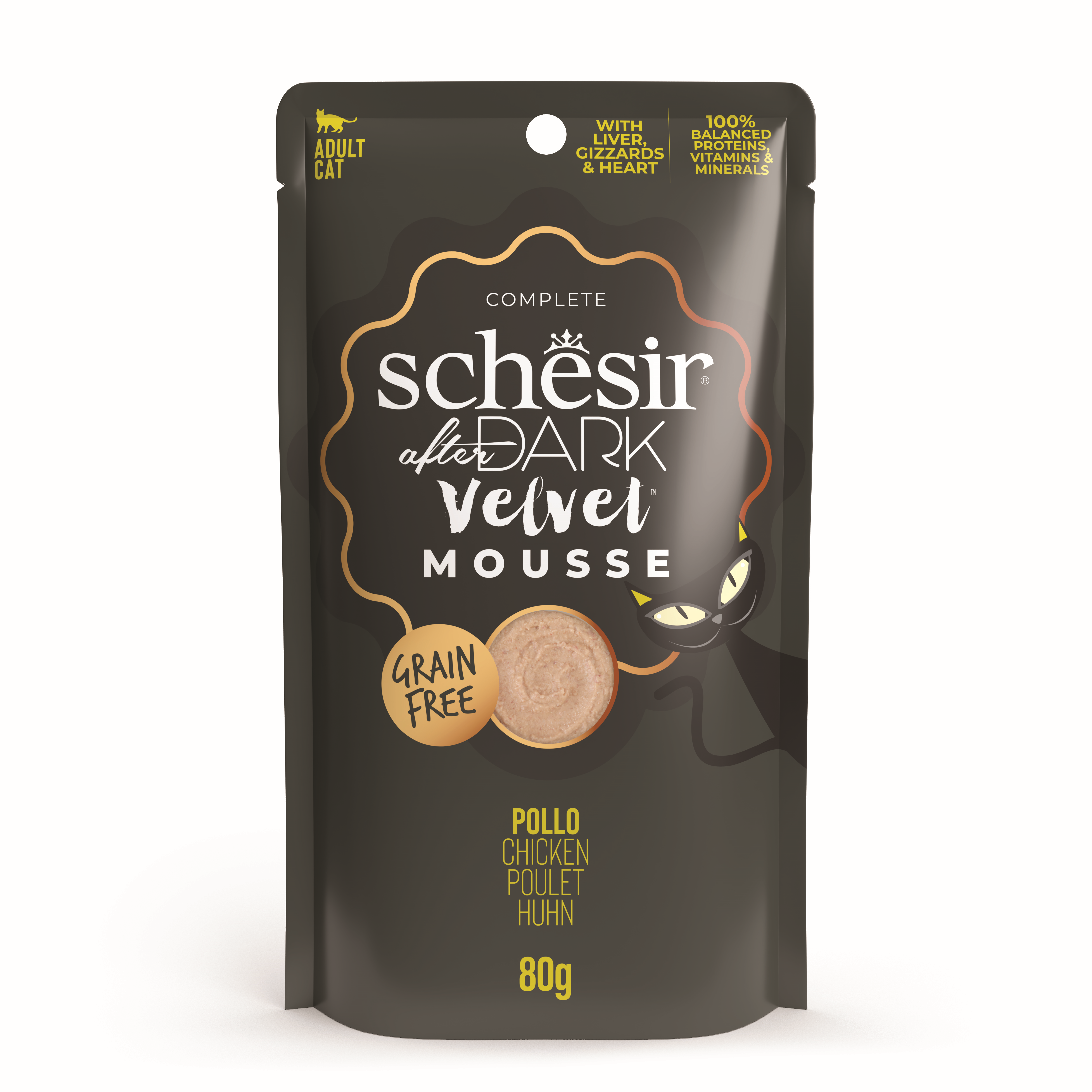 Schesir After Dark Tavuklu Mousse Pouch 80gr