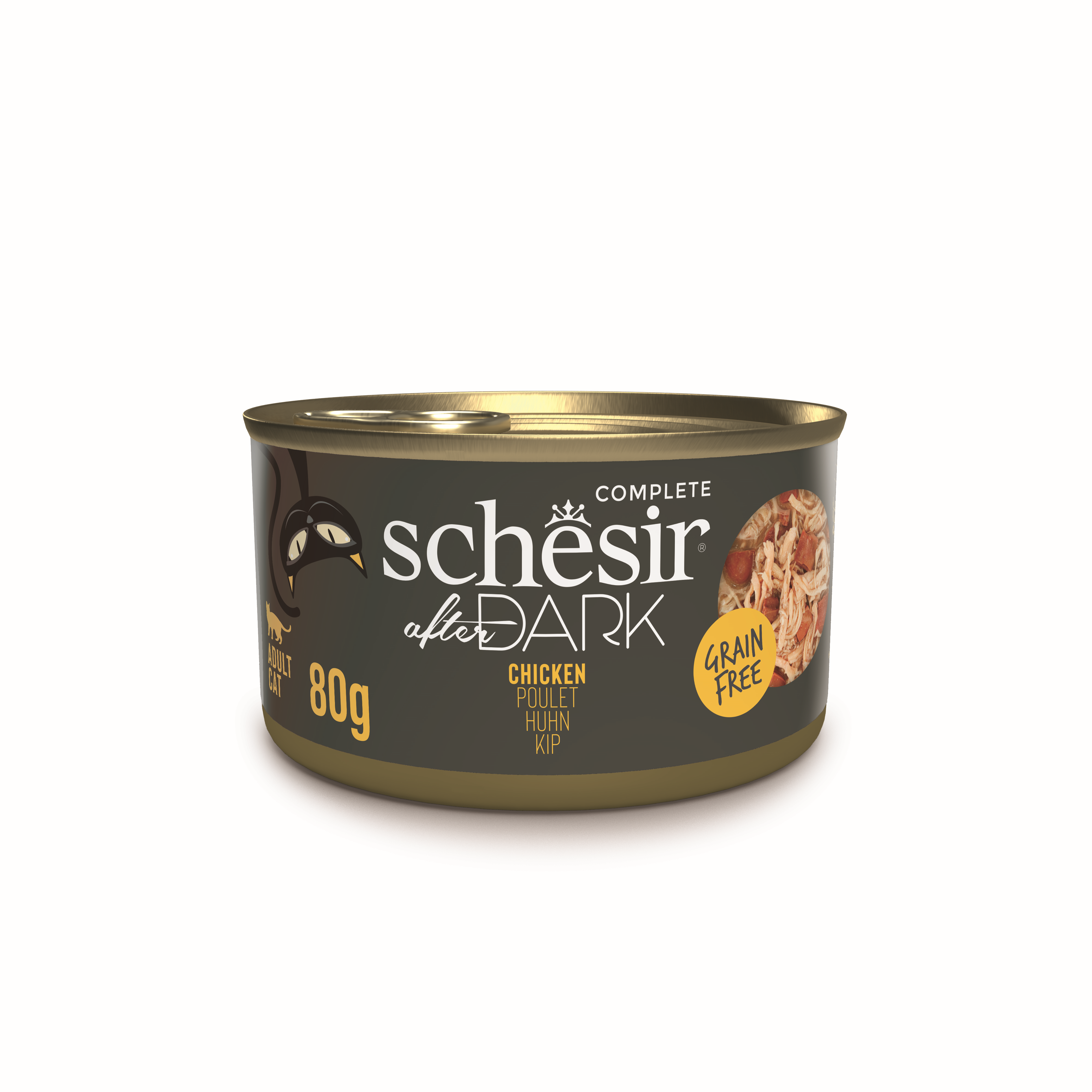 Schesir After Dark Tavuklu Parça Etli Kedi Konservesi 80gr