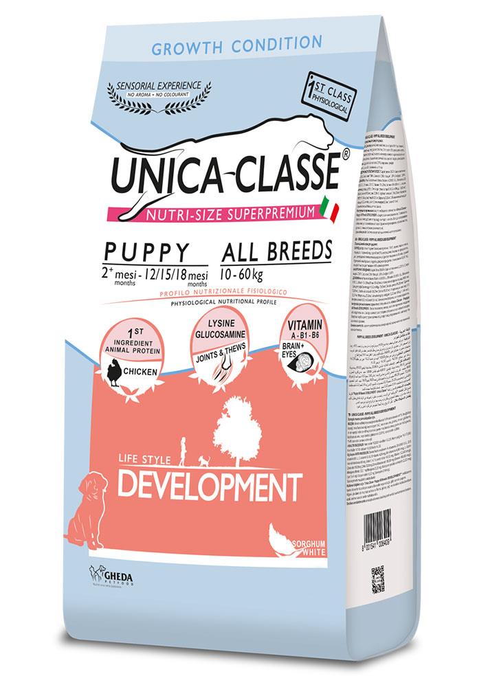 Unica Classe Puppy Development Tavuklu Tüm Irklar için Yavru Köpek Maması 12kg