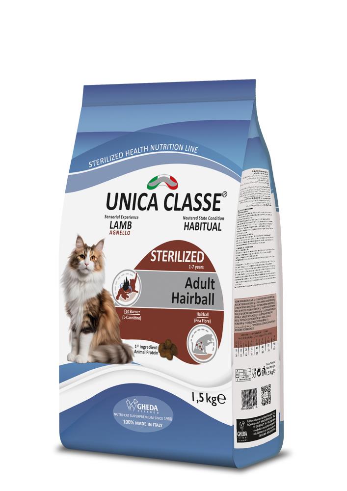 Unica Classe Sterilized Kuzu Etli Kısırlaştırılmış Kedi Maması 1.5kg