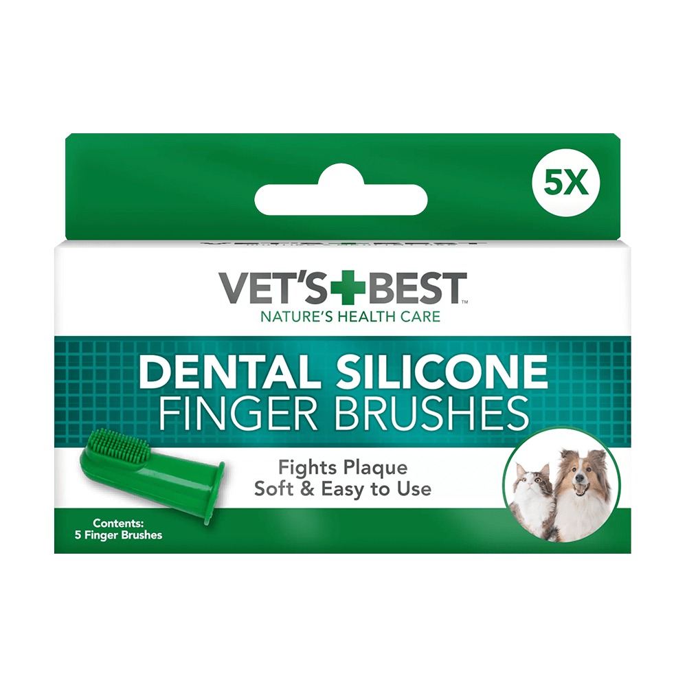 Vet's Best Silikon Parmak Diş Fırçası 5 Adet