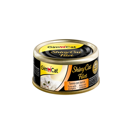 GimCat ShinyCat Tuna Balığı ve Balkabaklı Kedi Konservesi 70gr