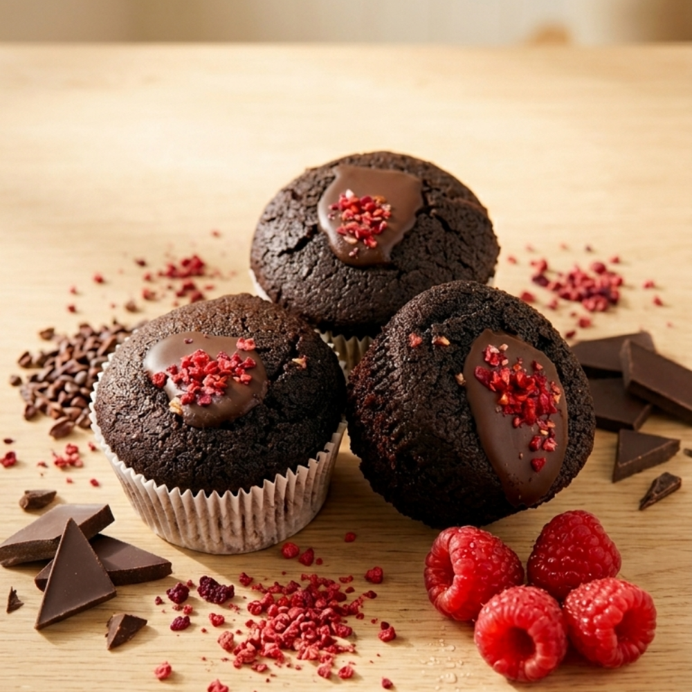 Badem Unlu & Çikolatalı Cupcake 3lü