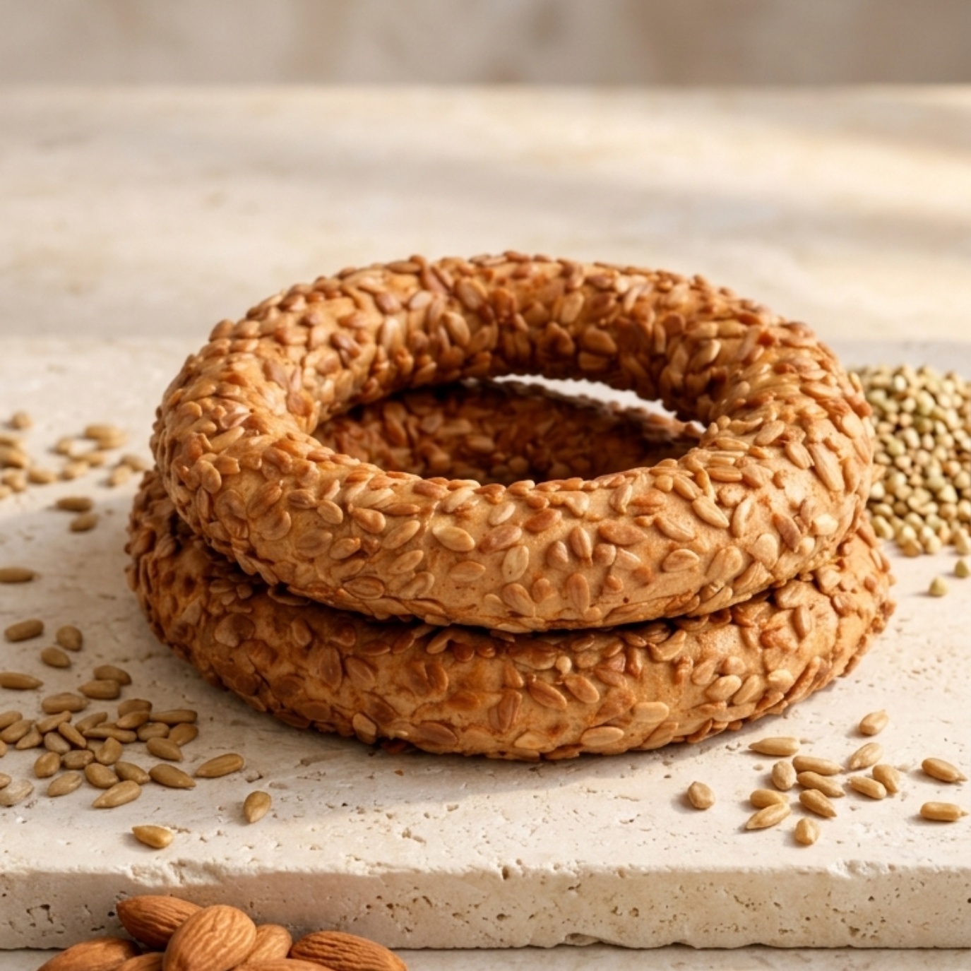 Glutensiz Ayçekirdekli Karabuğday Simit 5li