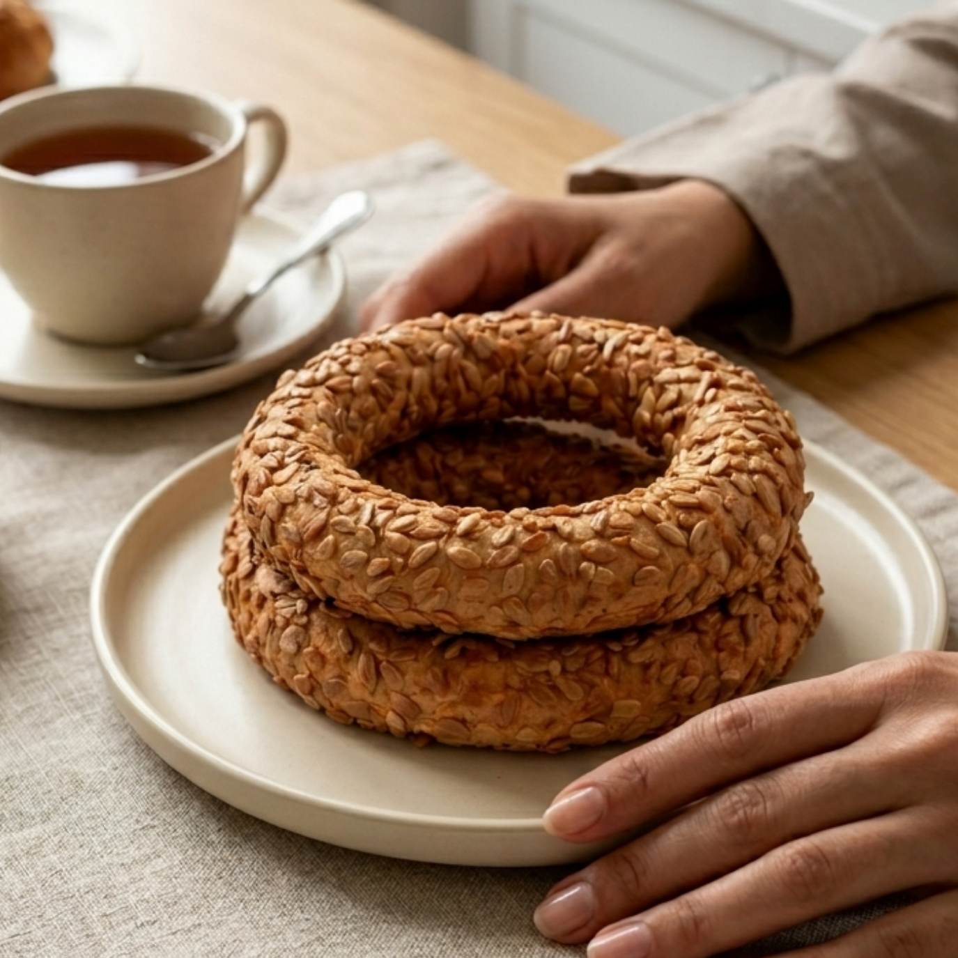 Glutensiz Ayçekirdekli Karabuğday Simit 5li