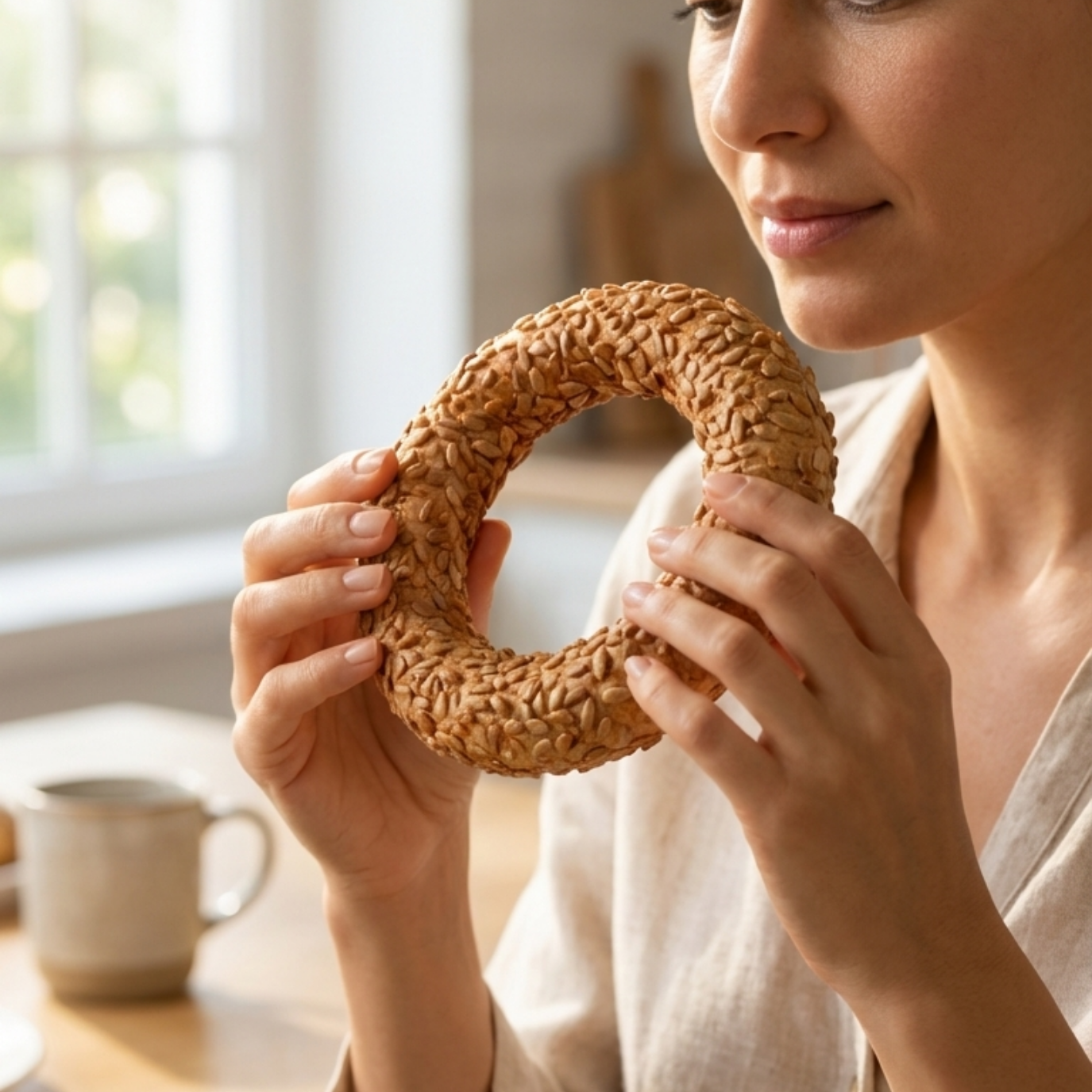 Glutensiz Ayçekirdekli Karabuğday Simit 5li
