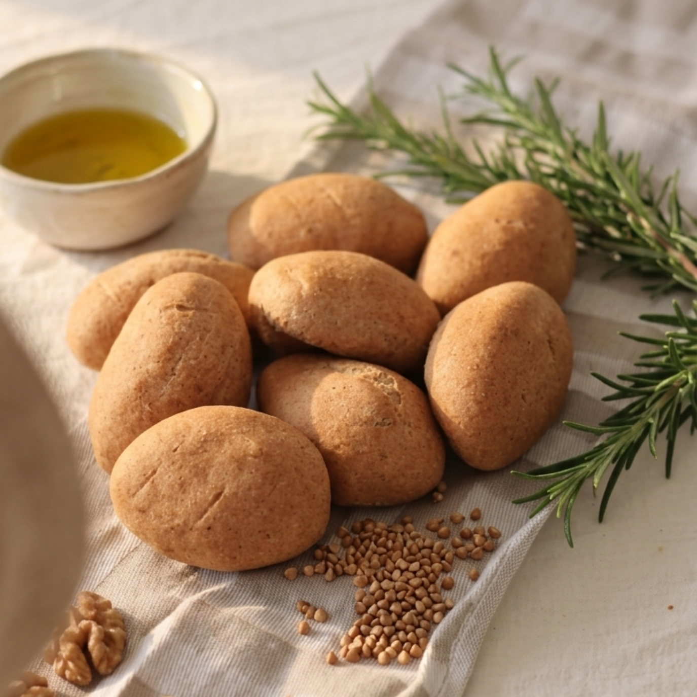 Glutensiz Karabuğday Mini Ekmek 8li