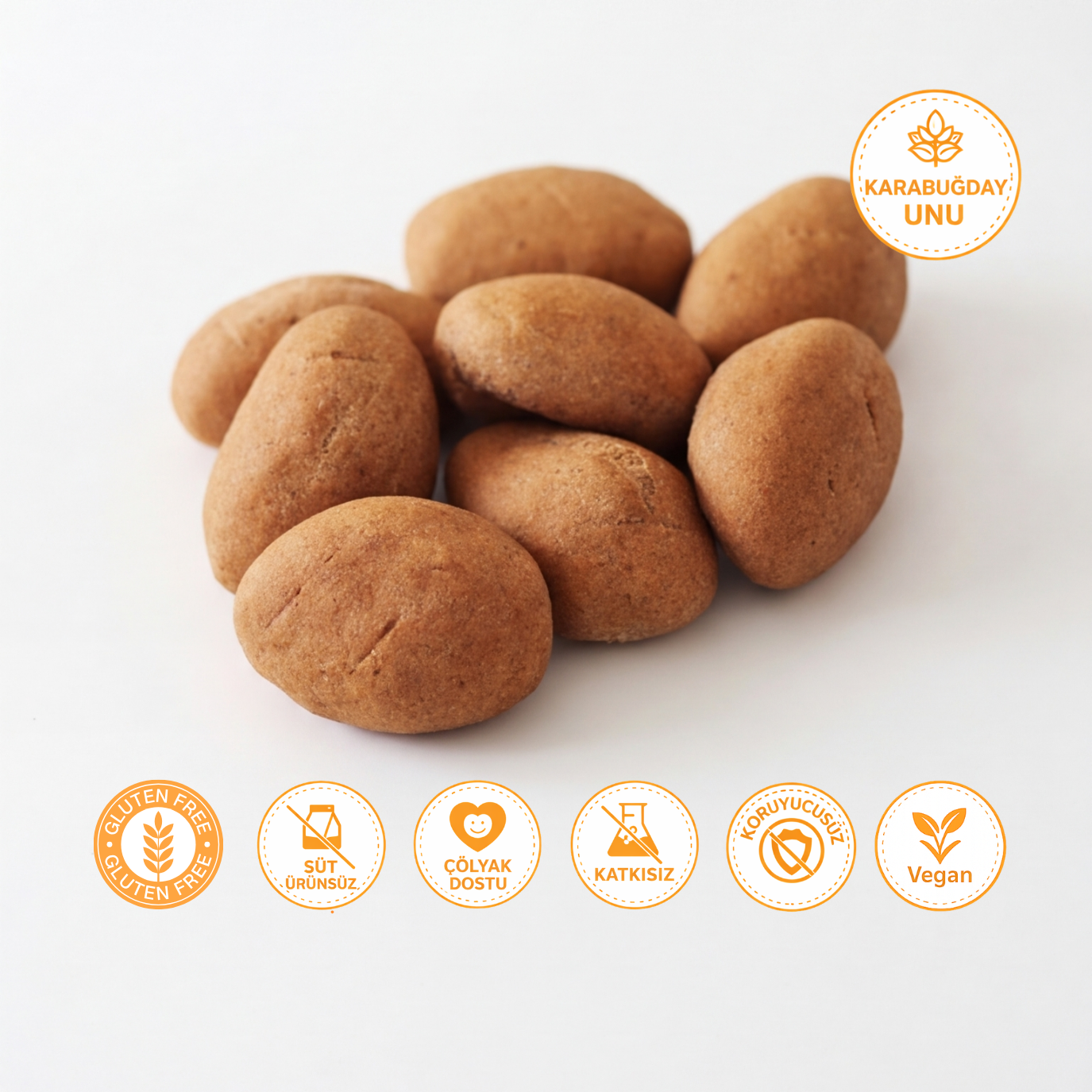 Glutensiz Karabuğday Mini Ekmek 8li