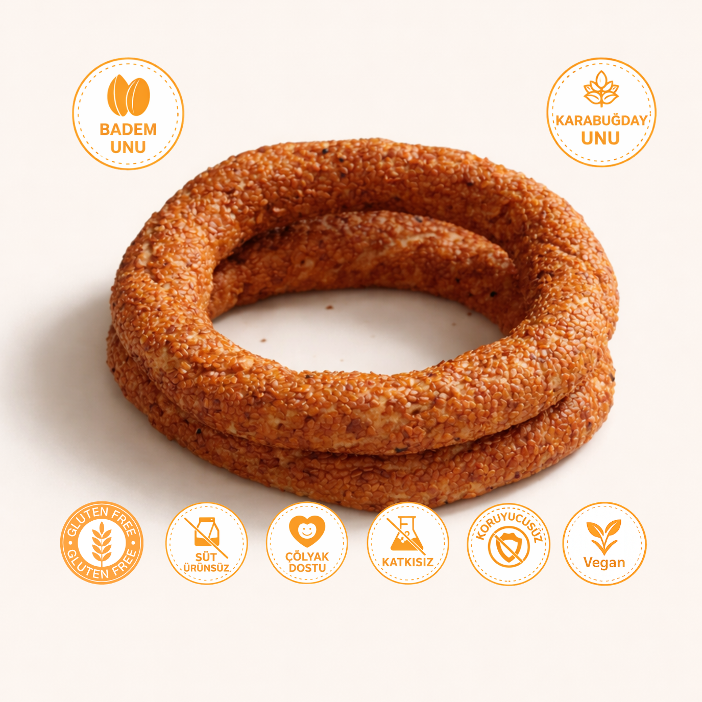 Glutensiz Karabuğday Simit 5li