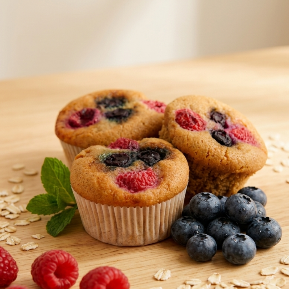 Sorgum Unlu & Orman Meyveli Cupcake 3lü