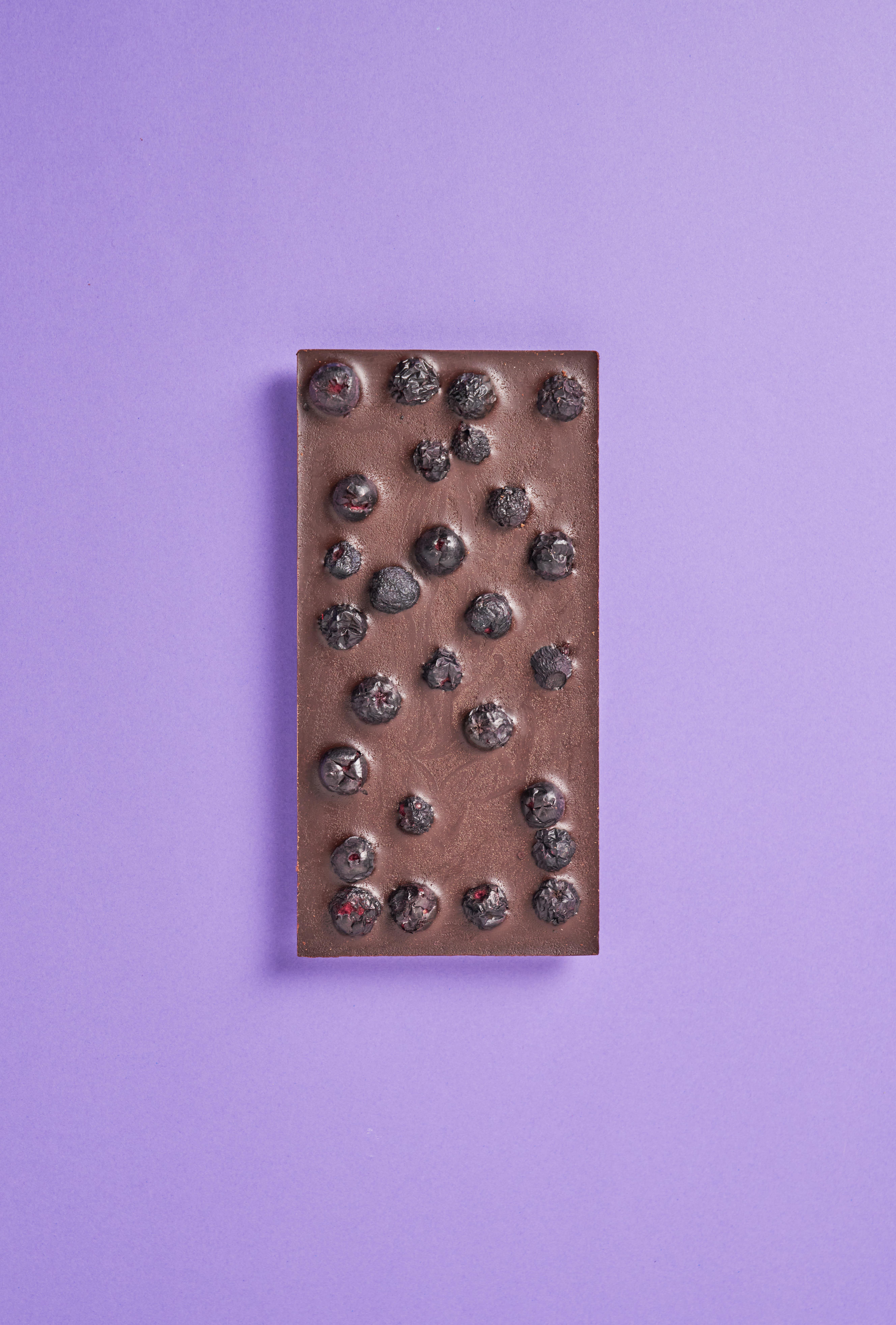 Yaban Mersinli Bitter Tablet Çikolata