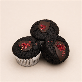 Badem Unlu & Çikolatalı Cupcake 3lü